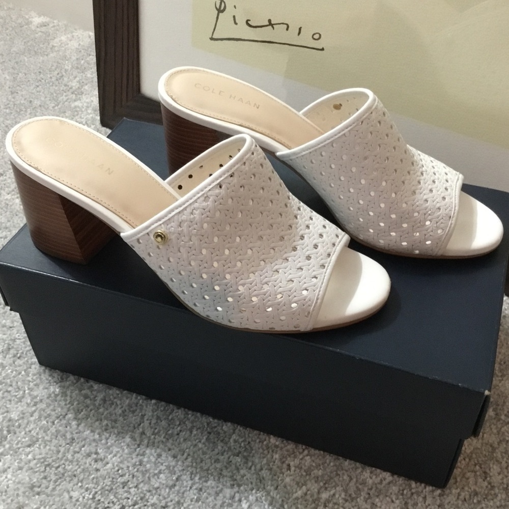Cole Haan true white leather mule - Picture 2 of 15